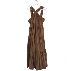 Criss Cross Halter Neck Dress